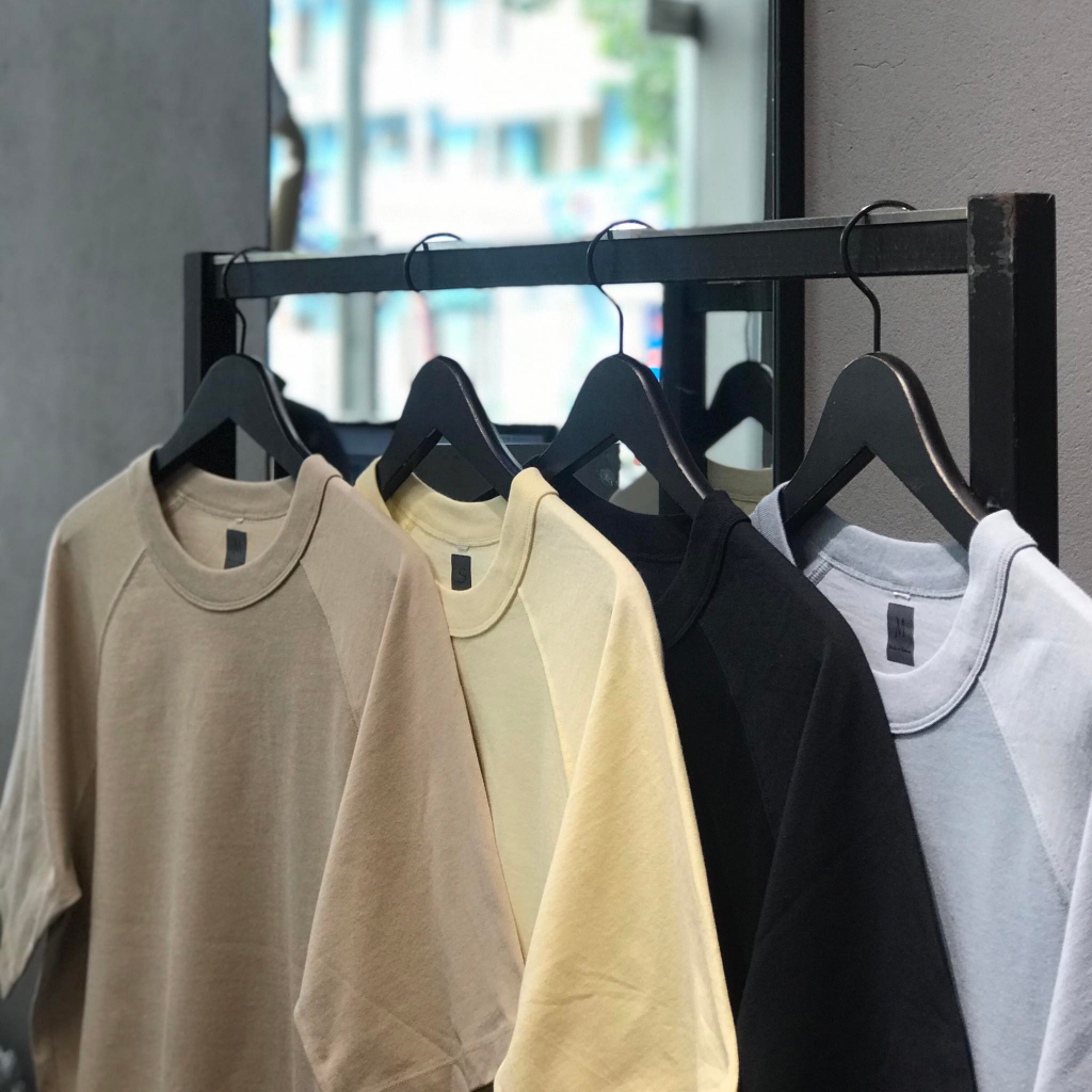 Áo phông nam nữ UNIQLO APNT11 tay lỡ form over dày dặn