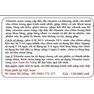 VITAMIN NANO THÁI LAN DÀNH CHO CHIM CẢNH