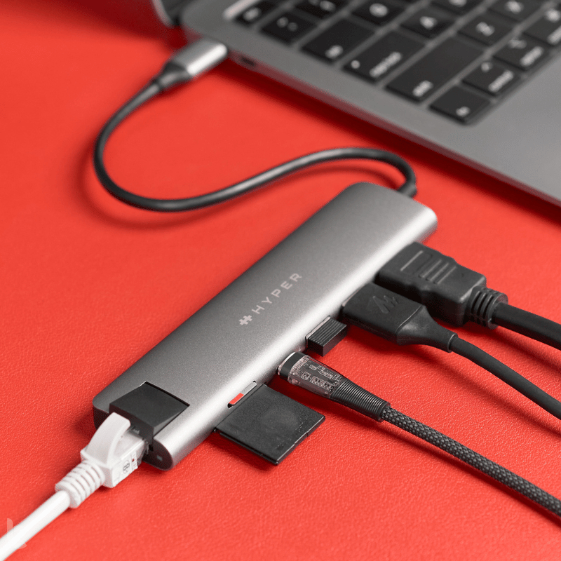 Hub/ Cổng Chuyển USB-C Hyperdrive Slab 7in1