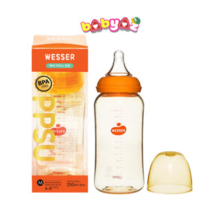 Bình Sữa Cho Bé Wesser Cổ Hẹp PPSU Bình Sữa Trẻ Em Dung Tích 60ml 140ml 250ml Bảng Cao Cấp PPSU
