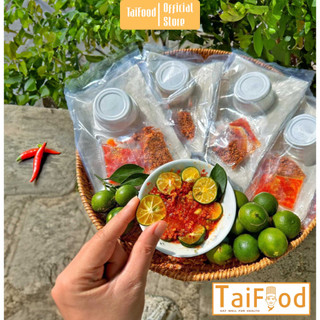 Bánh tráng trộn sa tế muối nhuyễn hành phi