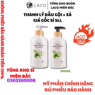 Dầu gội và dầu xả amla detox giúp tóc chắc khỏe ngăn ngừa rụng tóc laco