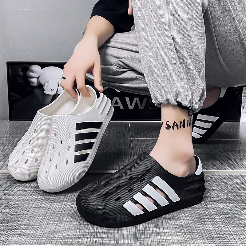 Giày Sục nam thời trang 4 Sọc Adifom cực Hot đi êm mềm chân thoáng khí phong cách thể thao trẻ trung năng động TH-37