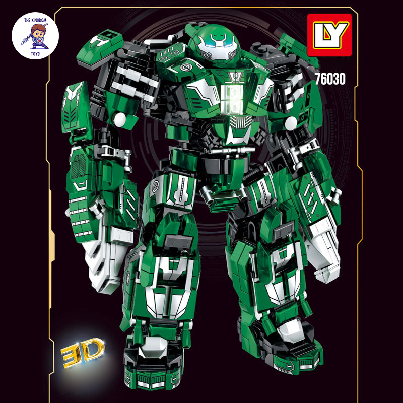 Đồ Chơi Lắp Ráp HulkBuster Iron Man MK26 Mô Hình Robot Siêu Anh Hùng Người Sắt LY76030