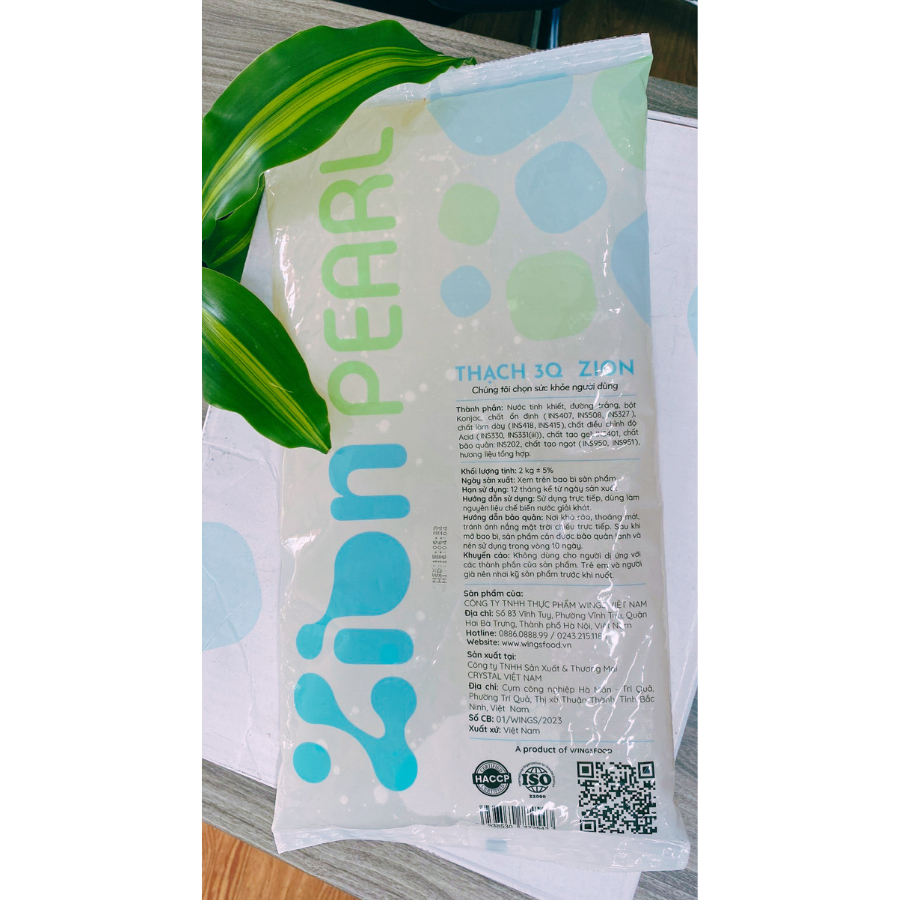 Trân Châu Trắng 3Q Zion Giòn Giòn Bịch 2Kg