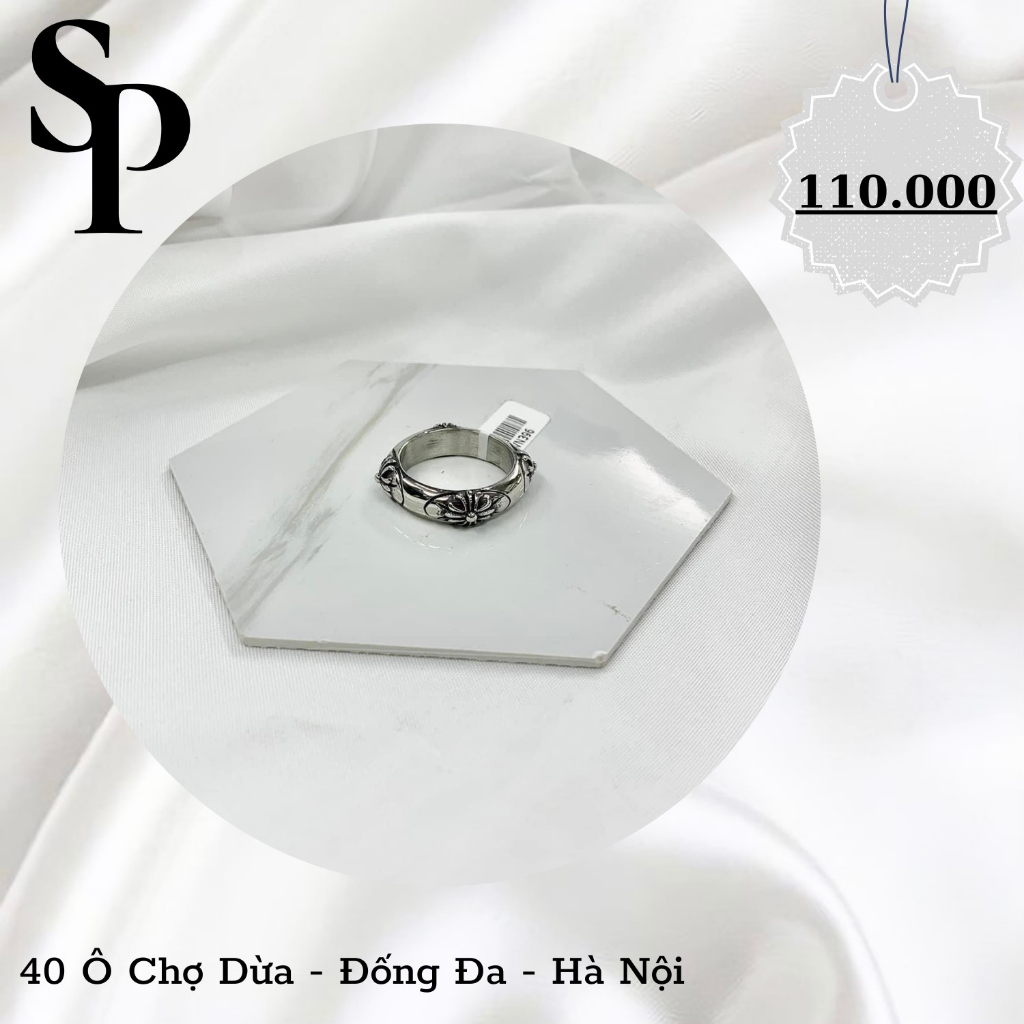 NHẪN NAM TRƠN HỌA TIẾT 4 GÓC