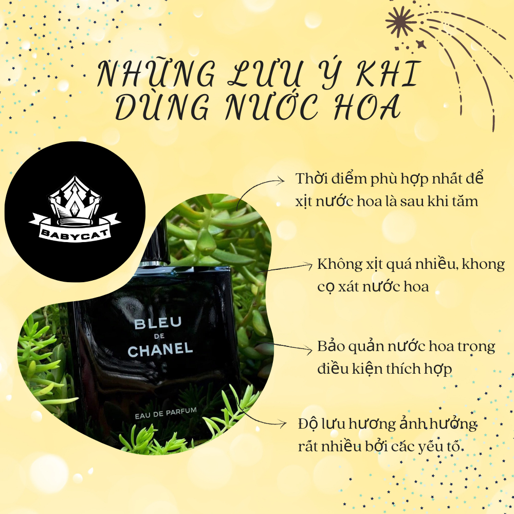 Nước hoa nam Bleu.De.Chanel.EDP chiết 10ml dầu thơm mạnh mẽ, nam tính, sang trọng- Babycat Store