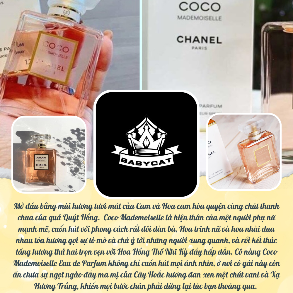 Nước Hoa Nữ Chanel.Coco.Mademoiselle.Intense EDP chiết 10ml phong cách gợi cảm quyến rũ- Babycat Store | BigBuy360 - bigbuy360.vn