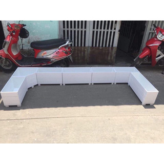 Chậu composite kẻ chỉ 50x25x25