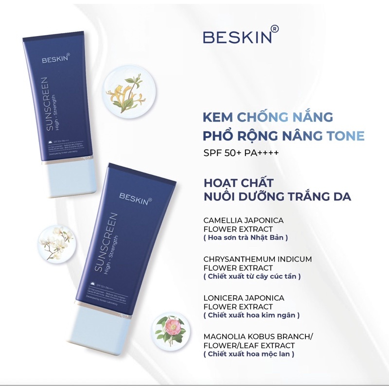 Măng tây baby - KEM CHỐNG NẮNG PHỔ RỘNG BESKIN DA DẦU