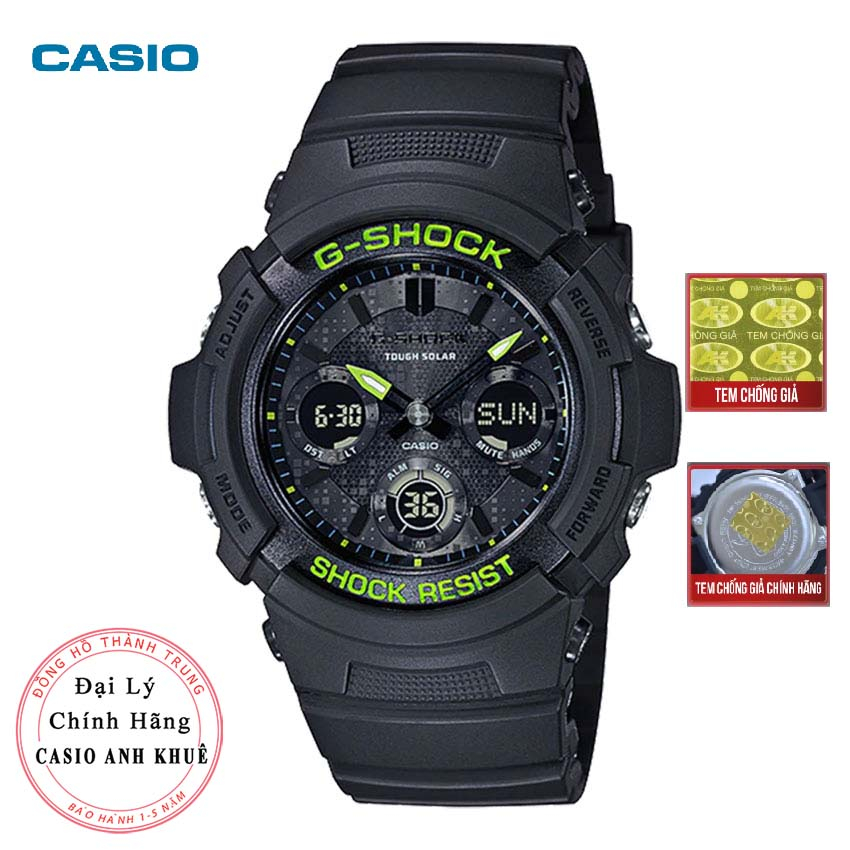 Đồng hồ Nam Casio G-Shock Nam AWR-M100SDC-1ADR xanh lá mặt nhỏ