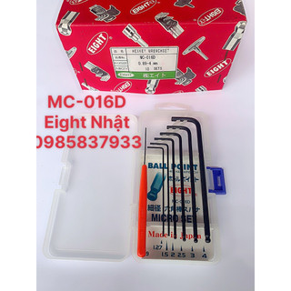 Bộ lục giác mini Nhật MC-016D Eight tại Máy cầm tay NTT bảo hành dài hạn gồn 6 chiếc vặn ốc chìm nhỏ dễ dàng