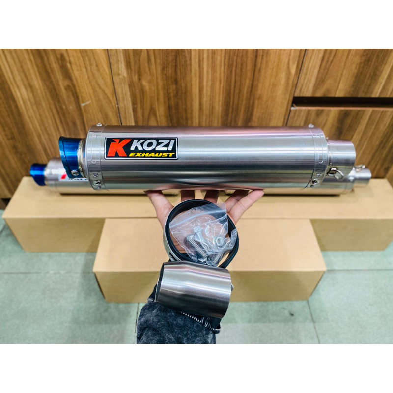 Lon Pô King Drag / KoZi / R8 Mẫu STP Bạc Có Tiêu Giãm Thanh &gt;&gt;&gt;&gt;