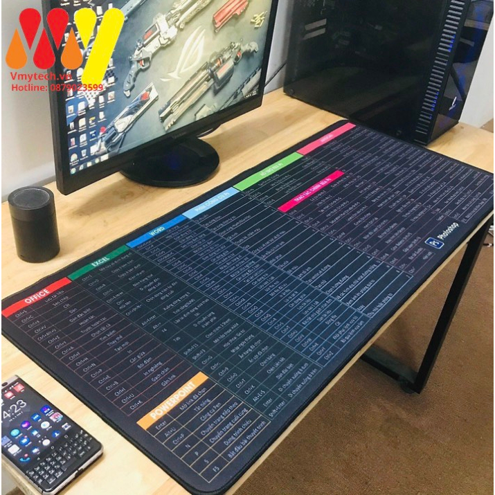 Lót Chuột Phím Tắt Văn Phòng Cao Cấp kích thước 80x30x0,2cm.21x26x0,2cm. nhiều kích cỡ siêu đẹp