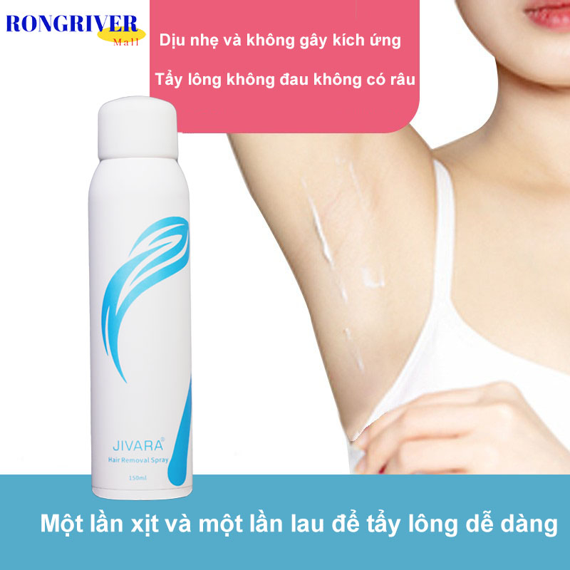 Jivara Xịt Tẩy Lông Kem Làm Rụng Lông Dịu Nhẹ Và Không Gây Kích Ứng Có Thể Được Sử Dụng Bởi Cả Nam Và Nữ Loại Bỏ Tóc