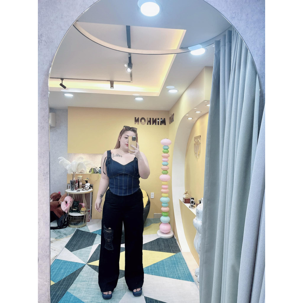 ÁO BIGSIZE JEAN ĐAN DÂY