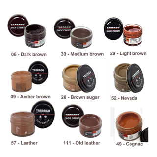 Xi đánh giày nâu dạng kem Tarrago phục hồi màu, dưỡng da giày