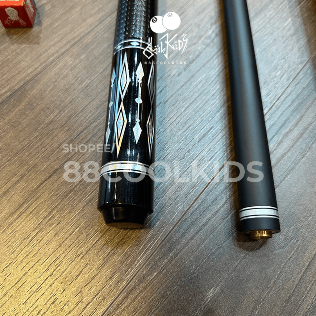 Cơ Bida Lip Phủ Carbon - Gậy Bi A Libre Mạ Cacbon 450g Tẩy 11.5 mm