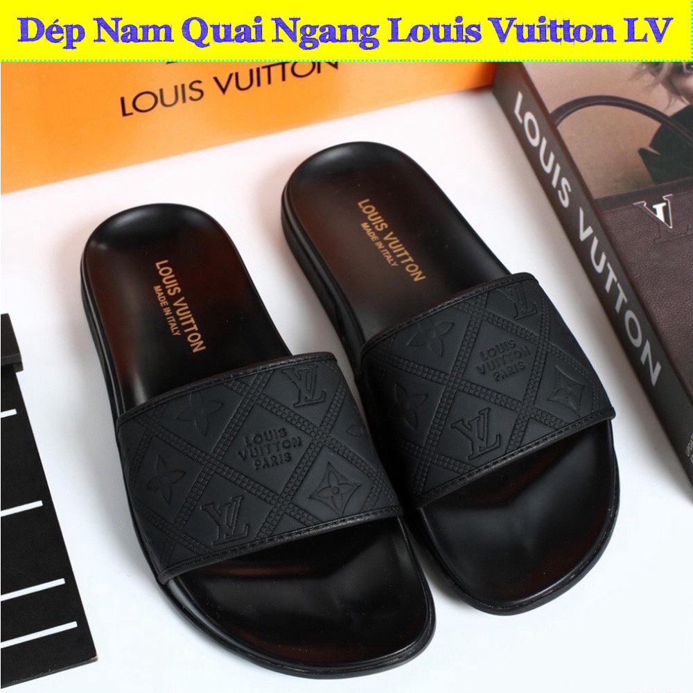 Dép Nam Quai Ngang, Dép Louis vuitton LV. Dép  thời trang .Dép Anh Thu