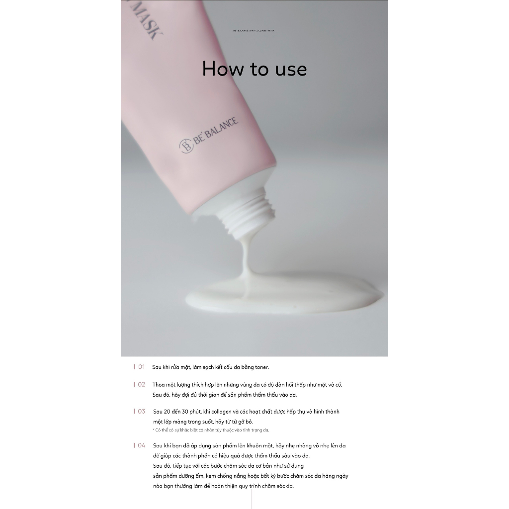 Măng tây baby - Mặt nạ dưỡng trắng căng bóng Aura Collagen Mask Bebalance