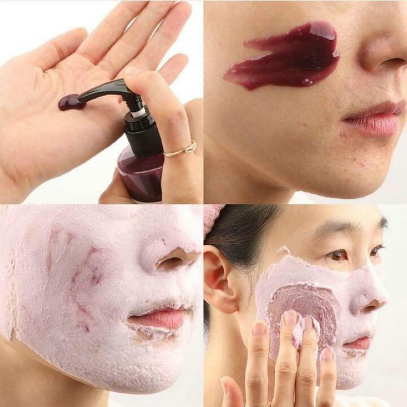 Sữa Rửa Mặt Rau Củ Wonder Bath Màu Tím Giúp Da Đàn Hồi Và Căng Mịn Super Vegitoks Cleanser 300ml