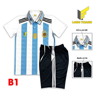 B1 Bộ quần áo thể thao Đội Tuyển Argentina - Long Thanh