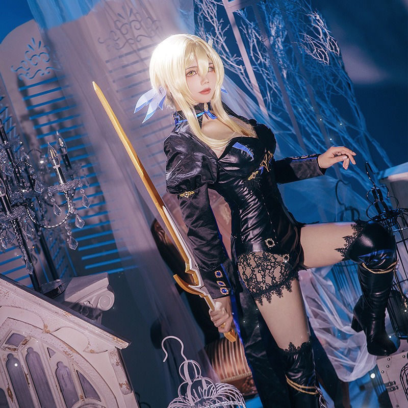 Cosplay Genshin Impact Lumine Abyss cosplay