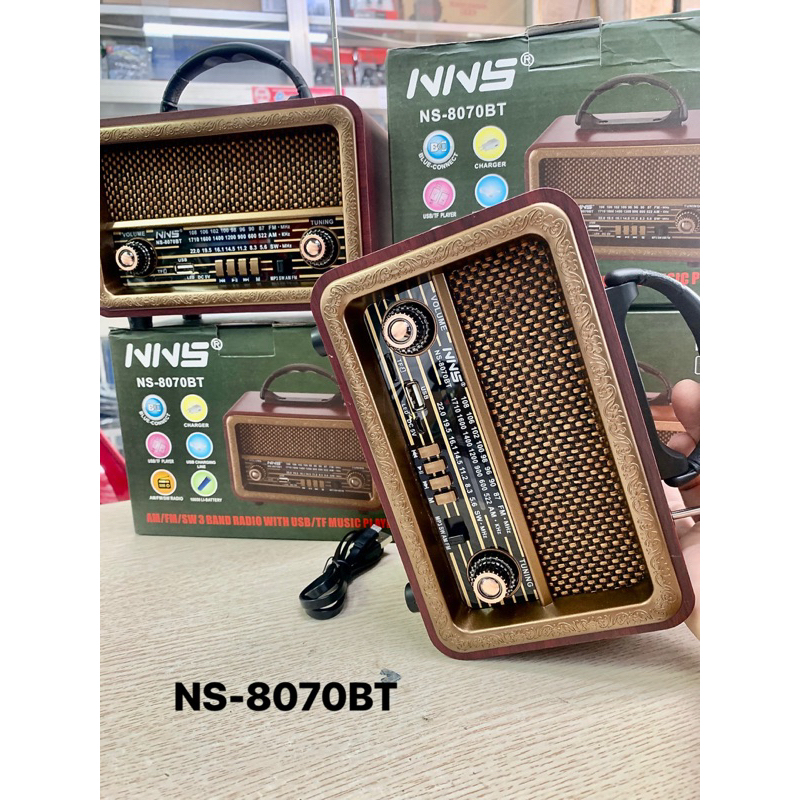 Đài phát thanh Radio NNS NS-8070BT hỗ trợ USB