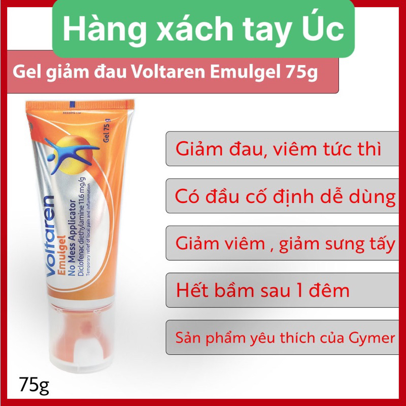 Kem xoa giảm đau Voltaren Emulgel Muscle and Back Pain Relief 180g