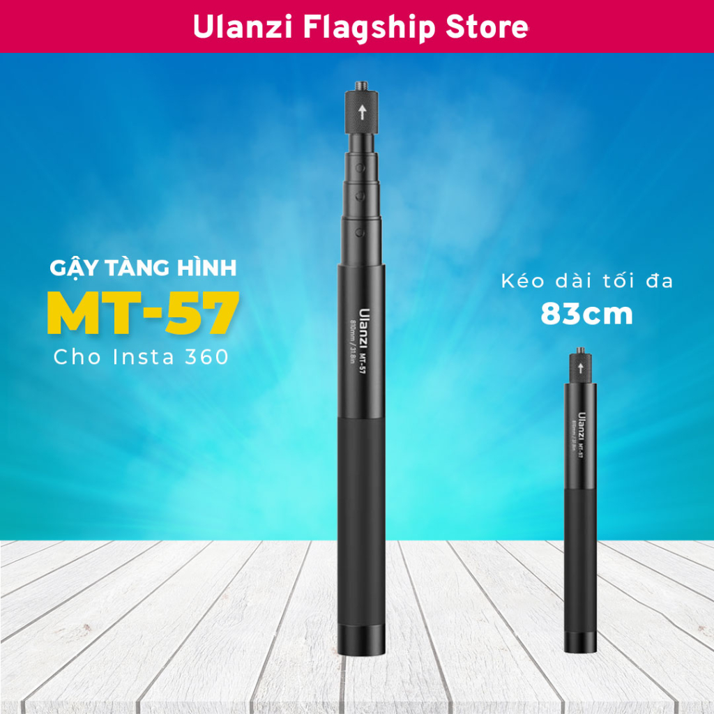Ulanzi MT-57 Gậy chụp hình Selfie tàng hình dài 81cm cho Gopro, DJI, Insta360, Osmo Action Camera