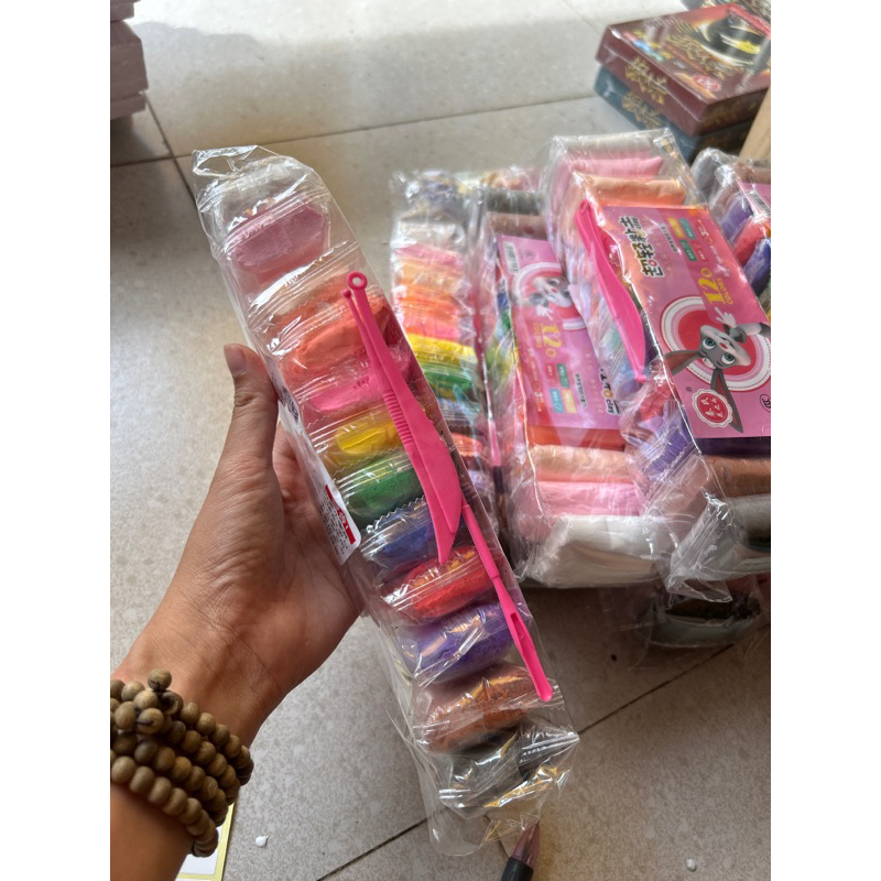 Đất sét tự khô 12 màu-loại tốt