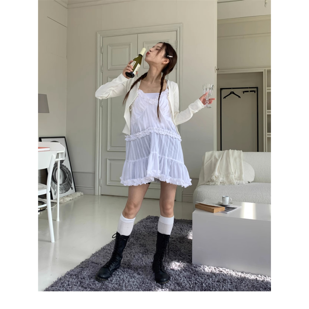 Áo váy yếm hai dây mặc 2 mặt Babydoll Hot trend 2023-2