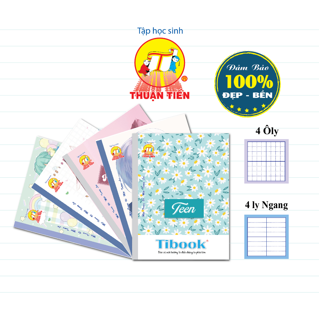 Tập 96 trang Teen Thuận Tiến (10 quyển /lốc) 70gsm