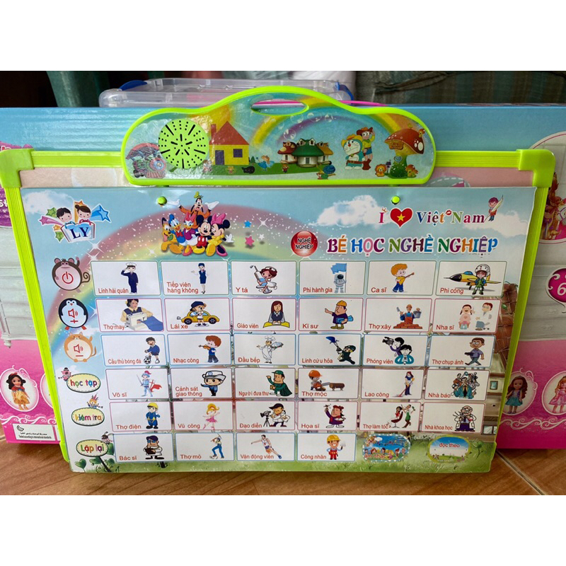 Bảng đọc chữ cái thông minh đa năng 5 tờ cho bé yêu.