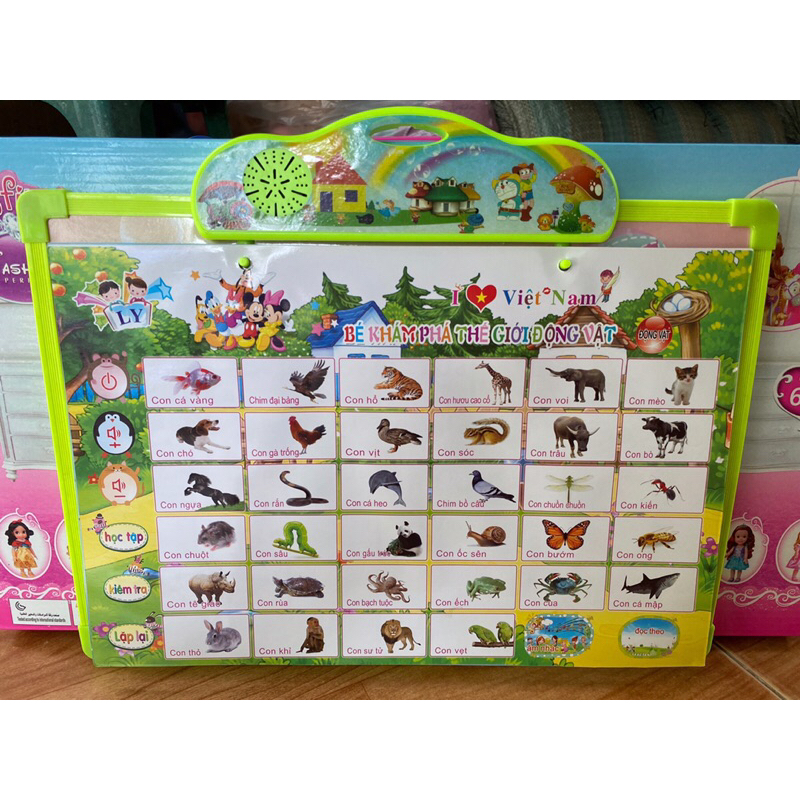 Bảng đọc chữ cái thông minh đa năng 5 tờ cho bé yêu.