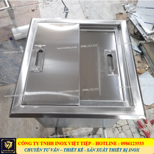 Thùng đá inox 304 chuẩn 3 lớp