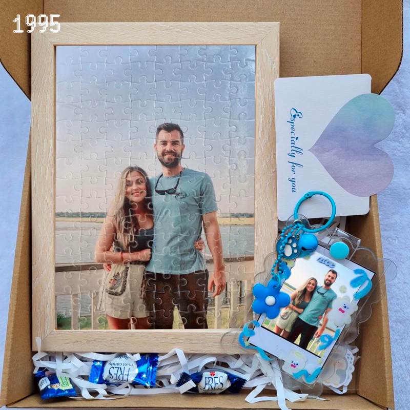 Bộ Quà Tặng Tranh Ghép Jigsaw Puzzle Size A4 120 mảnh ghép