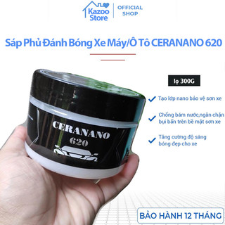 Sáp đánh bóng rửa sạch xe máy, ô tô ceranano 620 phủ ceramic wax đánh sạch vết xước xe