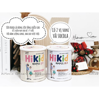 Sữa bột hikid nội địa hàn quốc hộp 600g sữa bò vani, hộp 700g sữa dê