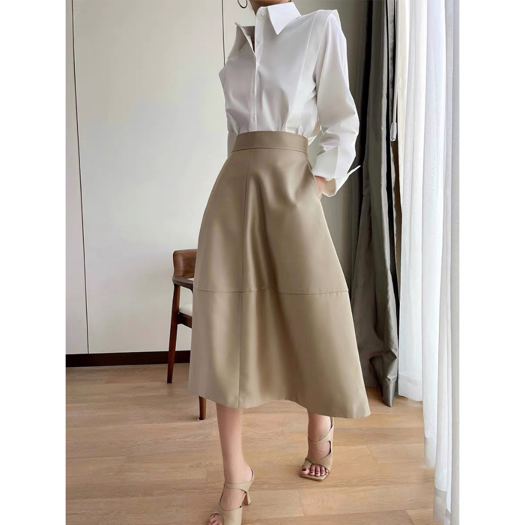 Áo sơ mi nữ công sở Áo sơ mi dài tay Oni Clothes cách điệu kiêu thân và tay thanh lịch, chất thô Hàn mềm mịn sang chảnh