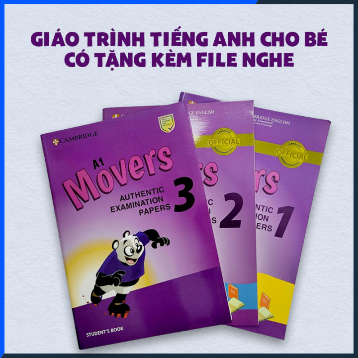 Cambridge English Authentic Movers Màu 3 level tặng file nghe