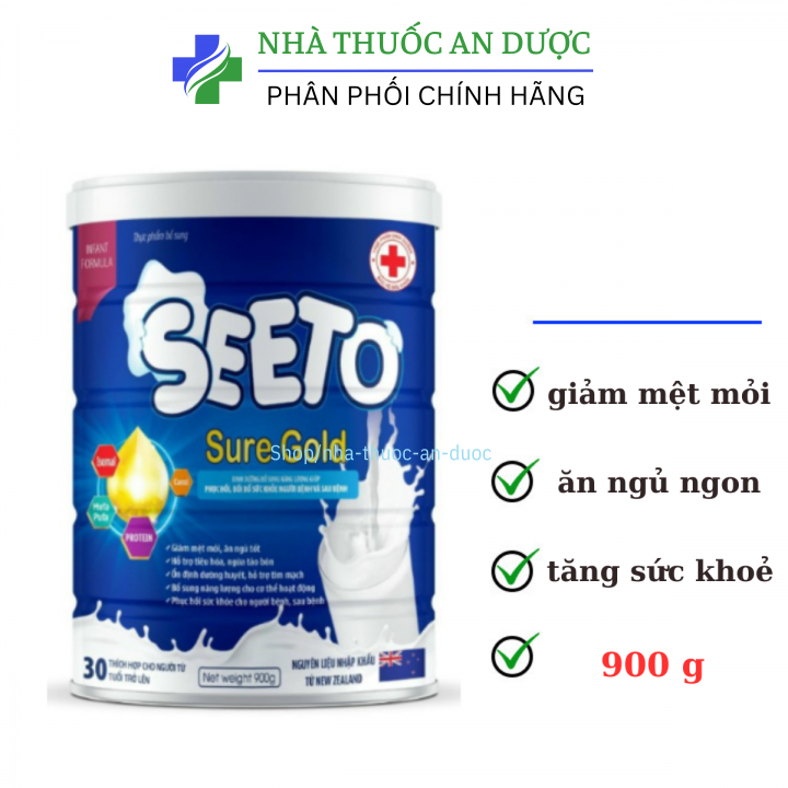 Sữa bột Seeto giúp phục hồi sức khỏe, nâng cao sức đề kháng cho trẻ em và người người gầy yếu hộp 900g