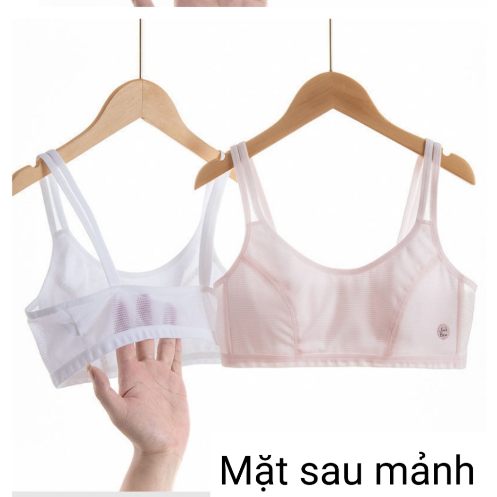 [ÁO MÀU TRẮNG]Áo Lót Lá Cho Bé Gái, Bra Nữ Sinh cao cấp thoáng mát thấm hút mồ hôi từ 30-45kg