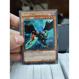 1 lá thẻ bài blackwing - zephyros the elite - maze-en039 - rare 1st edition