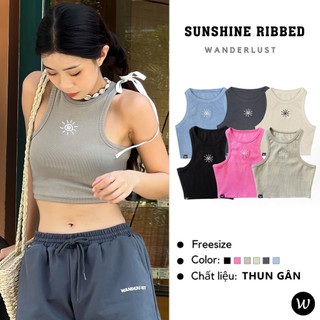 Áo Ba Lỗ Croptop W Sunshine Ribbed