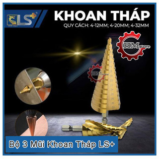 Mũi khoan tháp 4 32 LS+ - Mũi khoan khoét lỗ, mũi khoan tháp khoan inox, mũi khoan thép