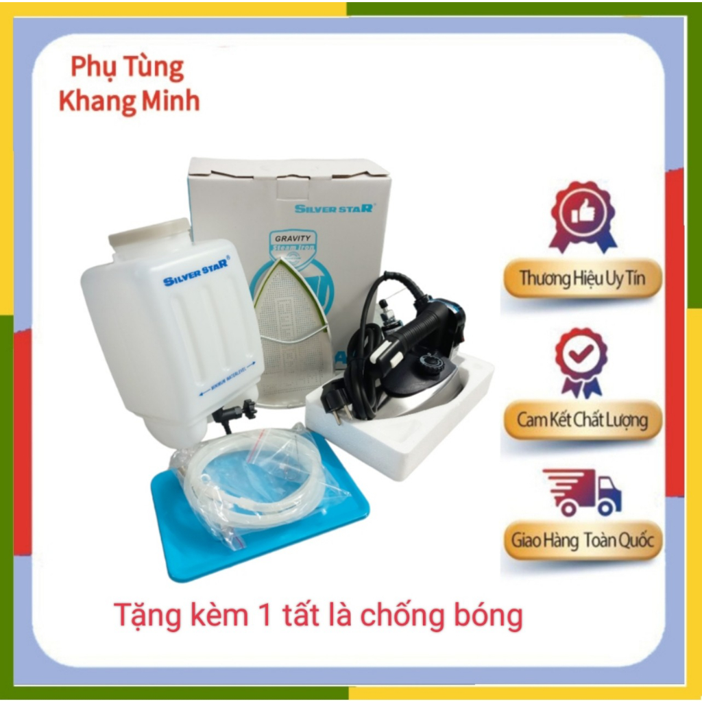 (Kèm Video thật) Bàn ủi treo hơi nước, bàn là hơi công nghiệp ES-94A (Tặng kèm 1 tất là)