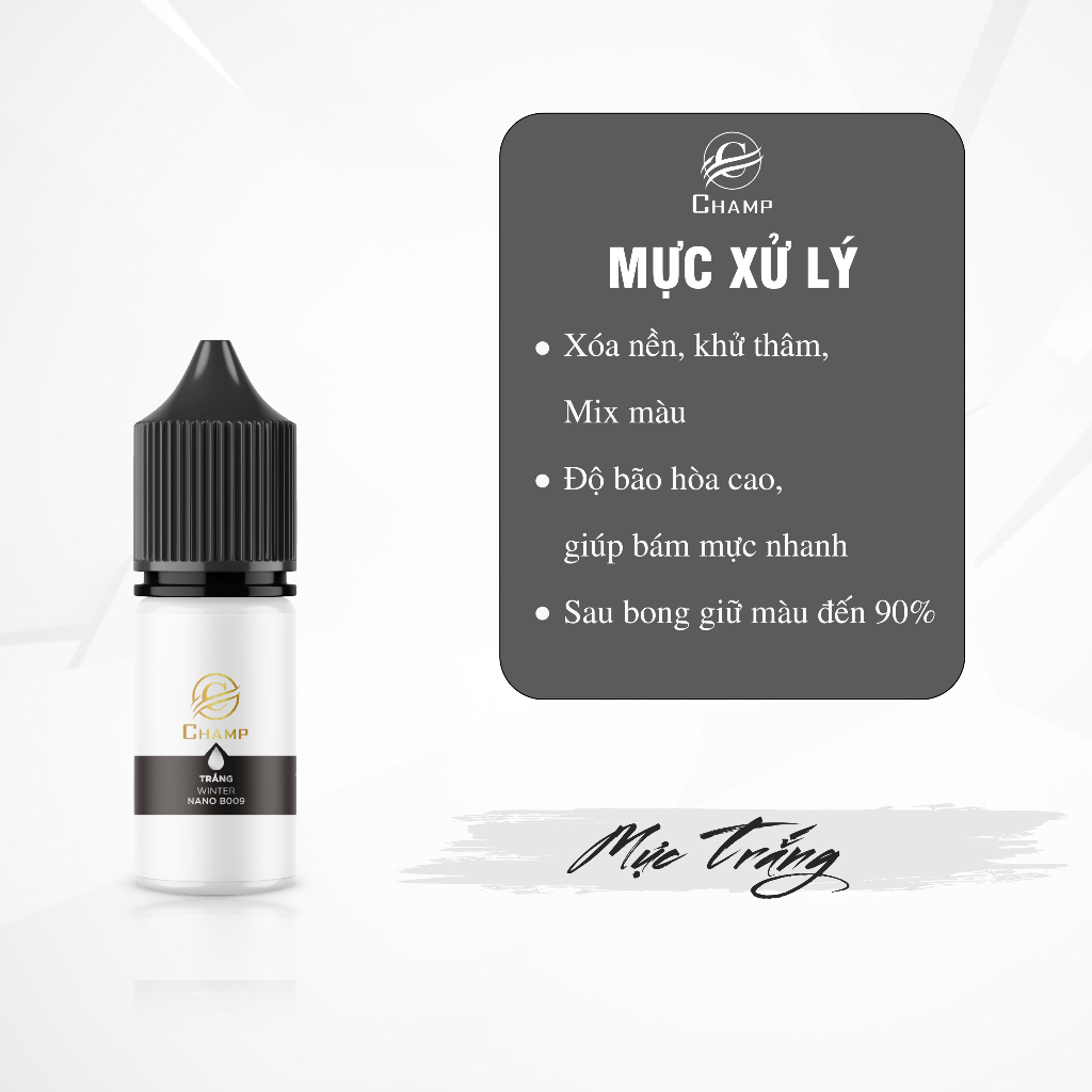 Mực PX Chân Mày TRẮNG cao cấp XỬ LÝ CHÂN MÀY TRỔ XANH chuyên tạo Sợi Hairstroke, tạo hạt 6ml-12ml nhập khẩu đức