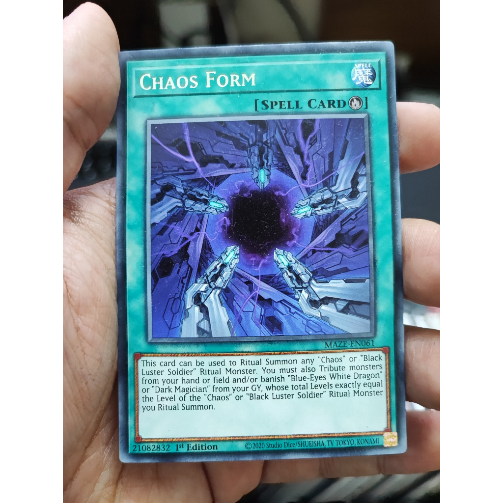 1 lá thẻ bài Chaos Form - MAZE-EN061 - Rare 1st Edition