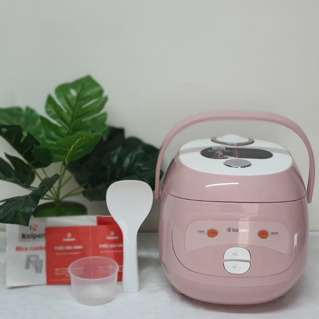 Nồi Cơm Điện Cao Cấp Kalpen R2 R1 dung tích 1 - 1.2L  công nghệ ủ ấm 3D, lòng nồi bền 3 lớp chống dính Whitford - befoyo